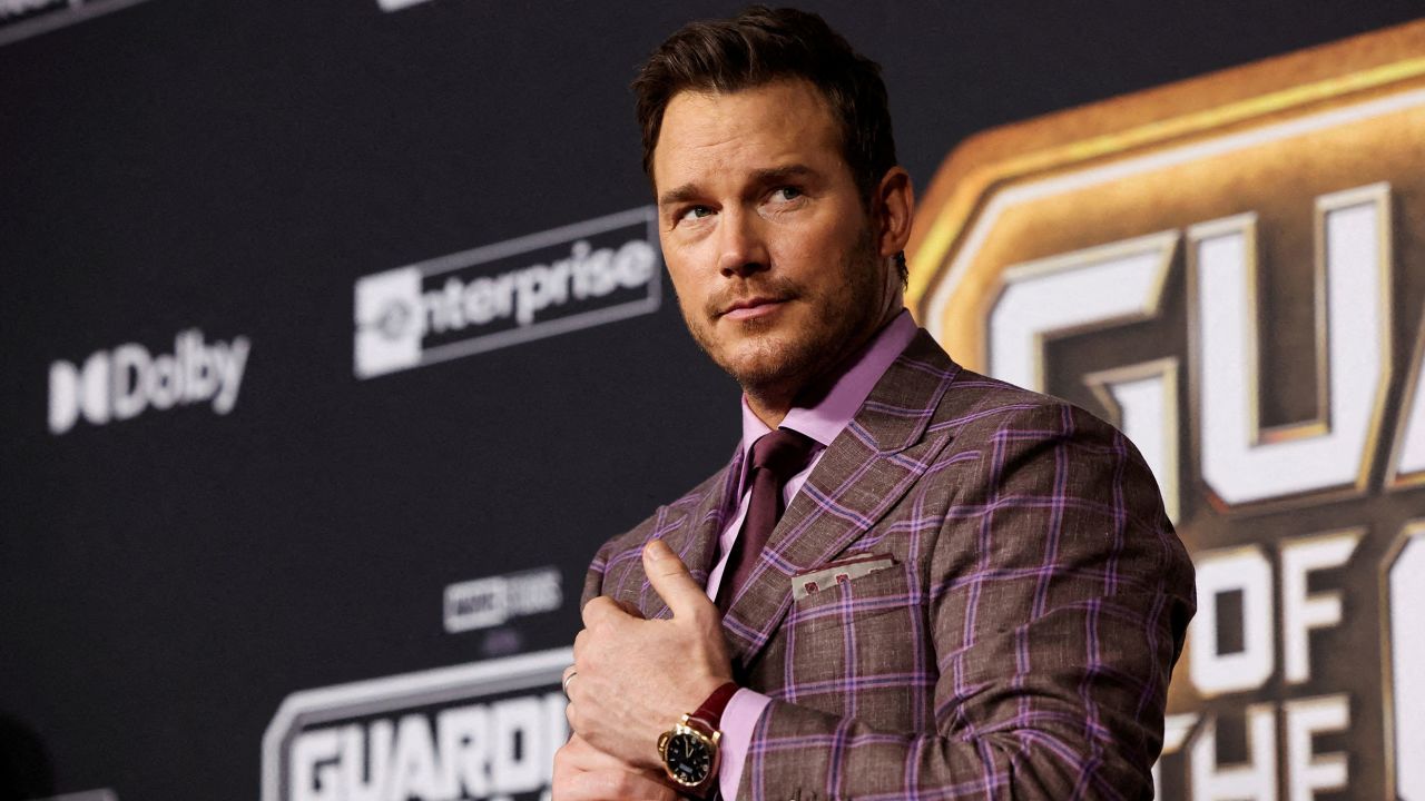 Chris Pratt attends the premiere of 'Guardians of the Galaxy Vol. 3' in Los Angeles on April 27.