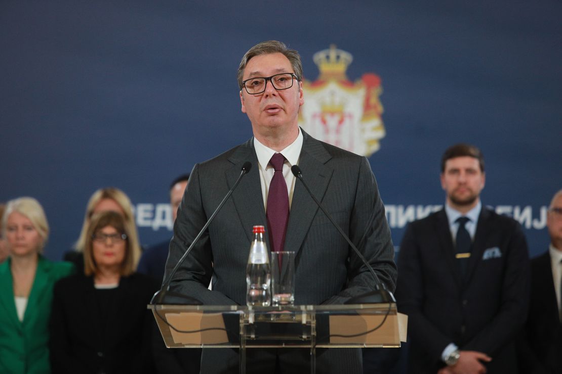 Serbian President Aleksandar Vucic announces changes to gun laws following the two deadly shootings. 