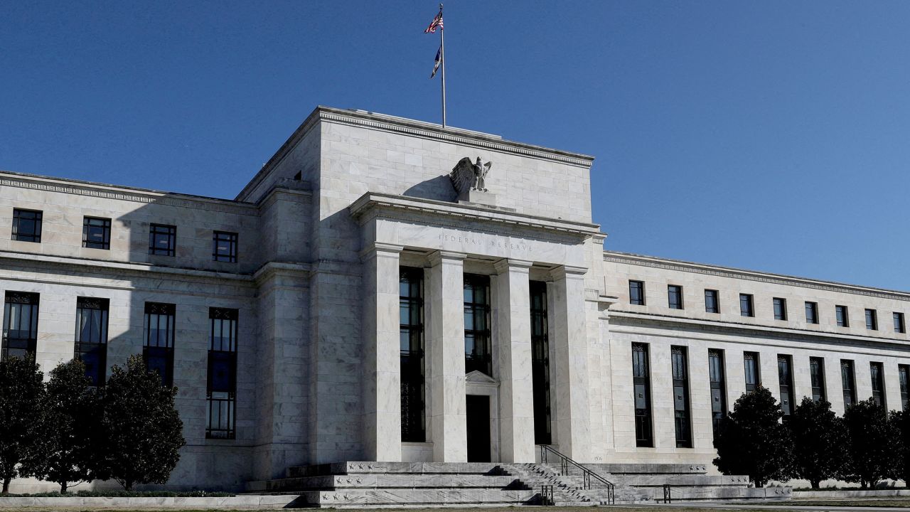 FILE PHOTO: The Federal Reserve building is pictured in Washington, U.S., on March 19, 2019. REUTERS/Leah Millis/File Photo