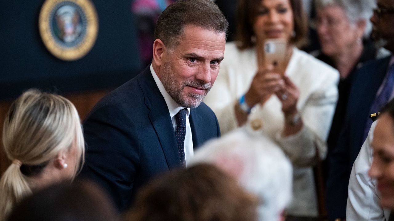 Hunter Biden, the son of President Joe Biden, attends a ceremony to present the Presidential Medal of Freedom, the nation's highest civilian honor, to 17 recipients at the White House on July 7, 2022. 