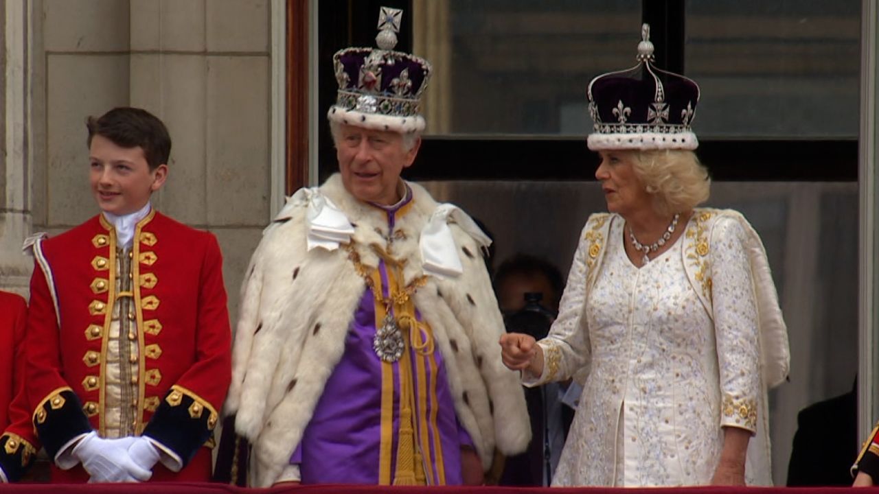 Harry did not join members of his family for the balcony greeting at Buckingham Palace.