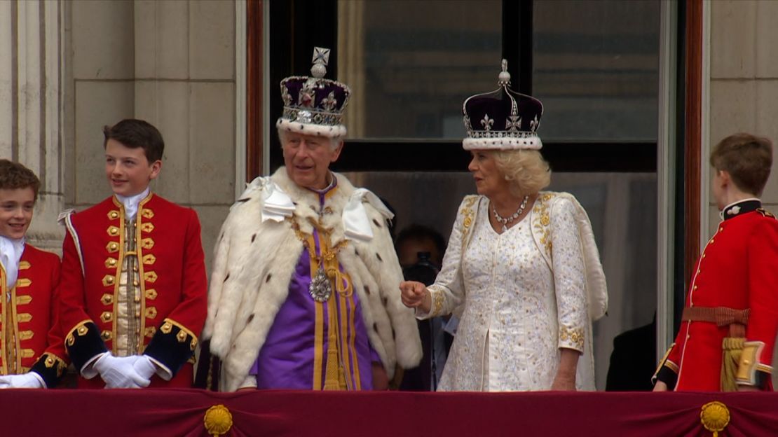 Harry did not join members of his family for the balcony greeting at Buckingham Palace.