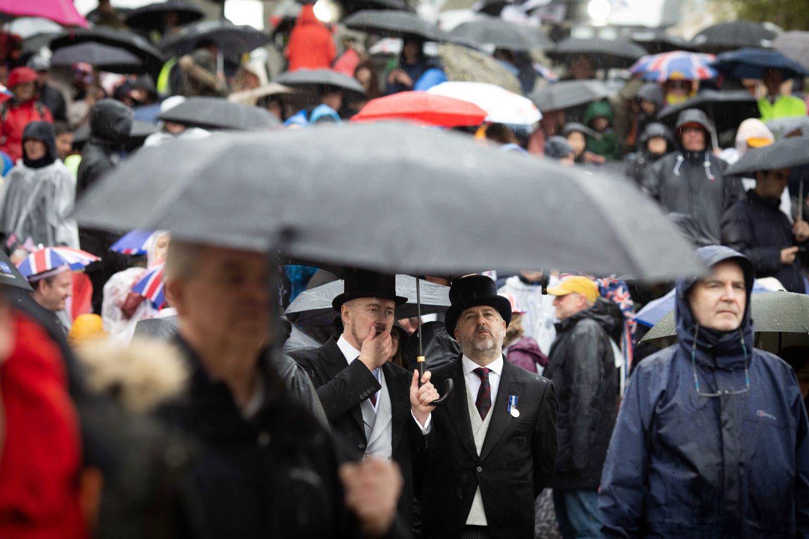 Al and Paul are from the Honourable Artillery Company, which fired a gun salute Saturday in the King's honor. "Today is special," Paul said. "This is our home."