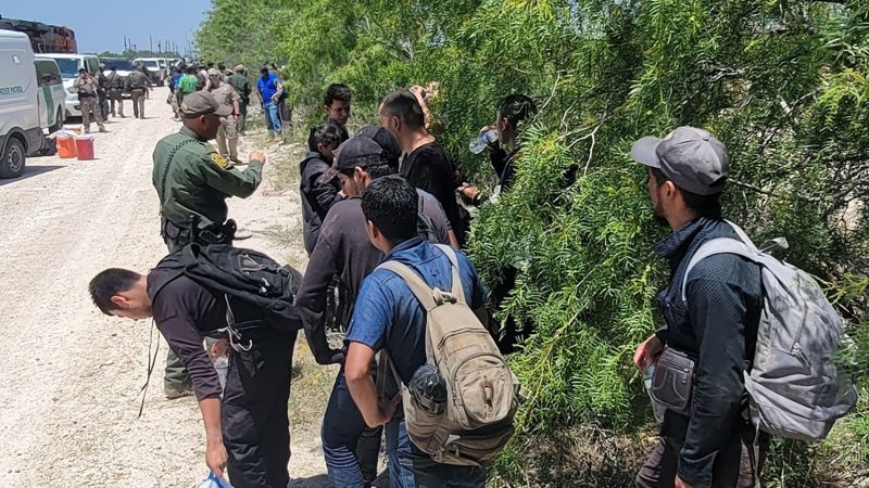 More than 100 migrants found aboard train near US-Mexico border, days before Covid-era border policy expires