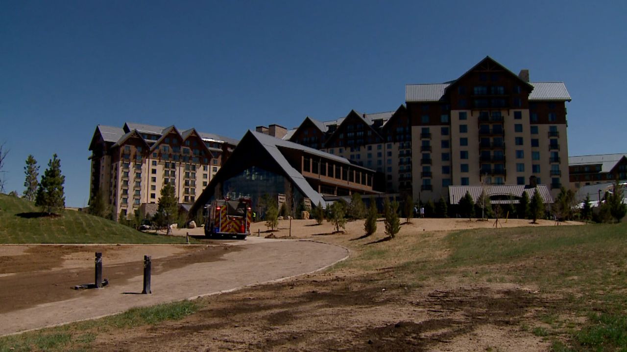 Six people were injured after HVAC equipment collapsed inside the indoor pool area of the Gaylord Rockies Resort and Convention Center, according to an Aurora Fire Rescue news release. 