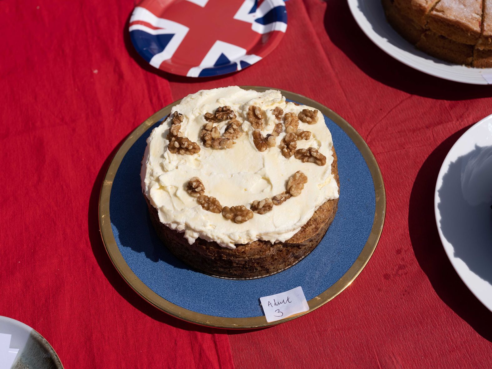 A cake competition was held at a street party in Southwark, London.