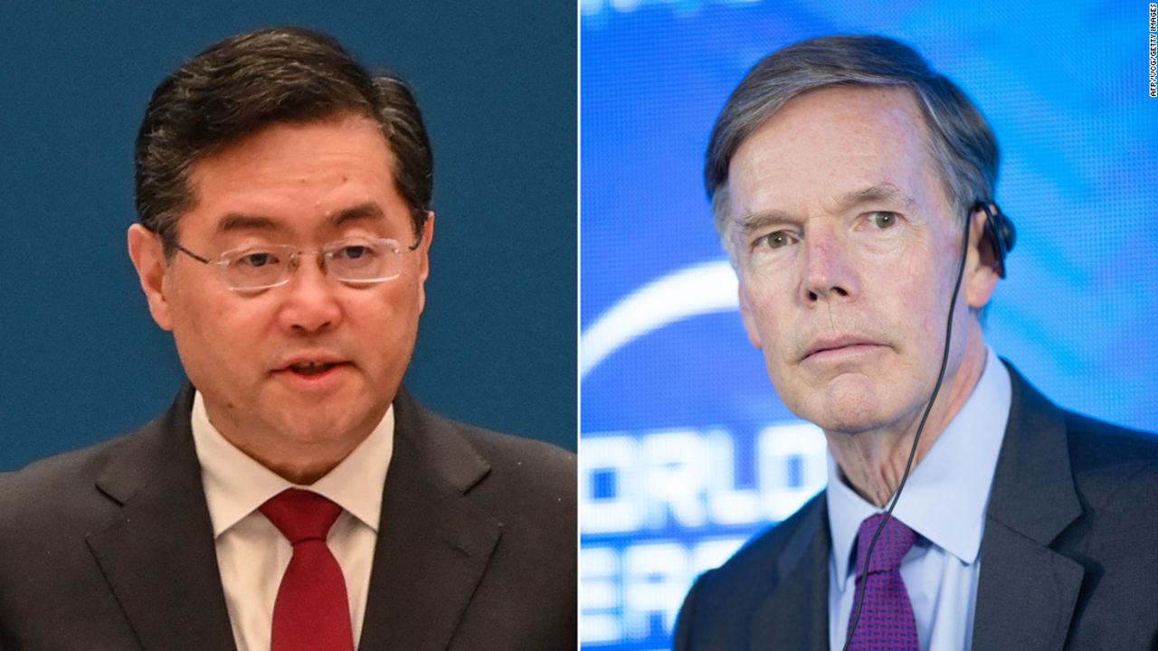Chinese Foreign Minister Qin Gang met with US ambassador to China Nicholas Burns in Beijing on Monday.