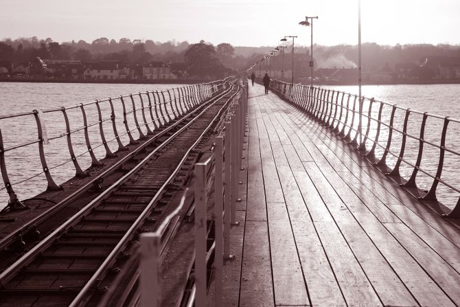 <strong>Hythe Pier Railway, England: </strong>This seaside resort is home to the oldest continuously operating pier railway in the world.