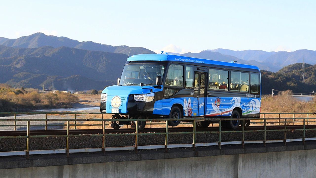 Trains, roads: Get you a vehicle that can do both.
