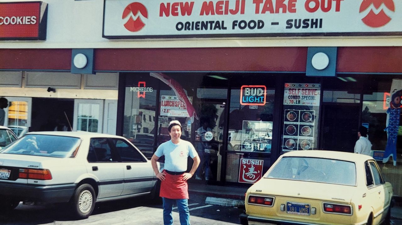 Kim Moon-kuk pictured in Los Angeles in 1986, shortly after immigrating there with his family from South Korea.