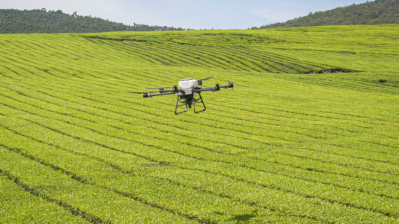 Unmanned aerial vehicles can be used to collect agricultural data.