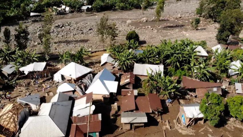 screengrab DRC floods drone video