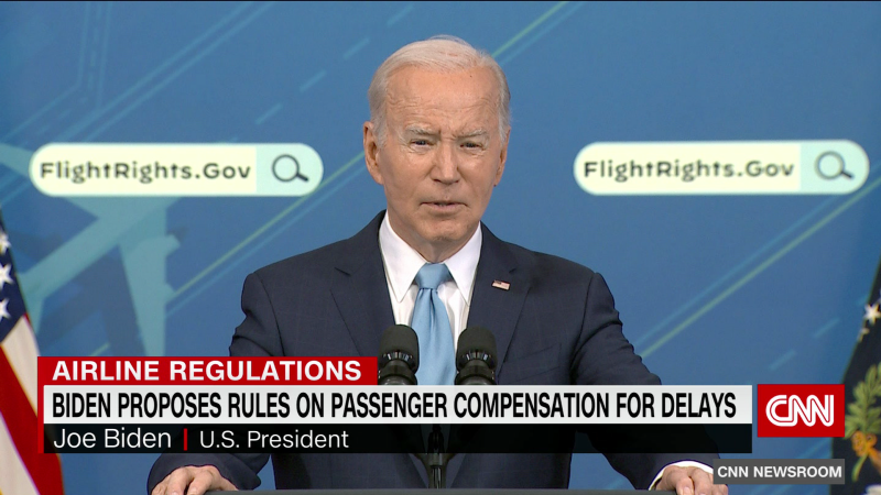 Biden wants to require airlines to compensate passengers for costs of delays  | CNN
