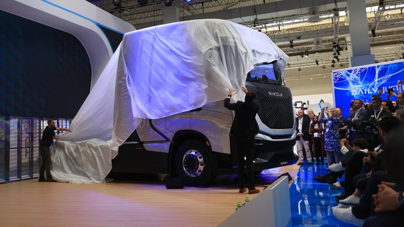 NextImg:Nikola to pause truck production after posting bigger quarterly loss | CNN Business