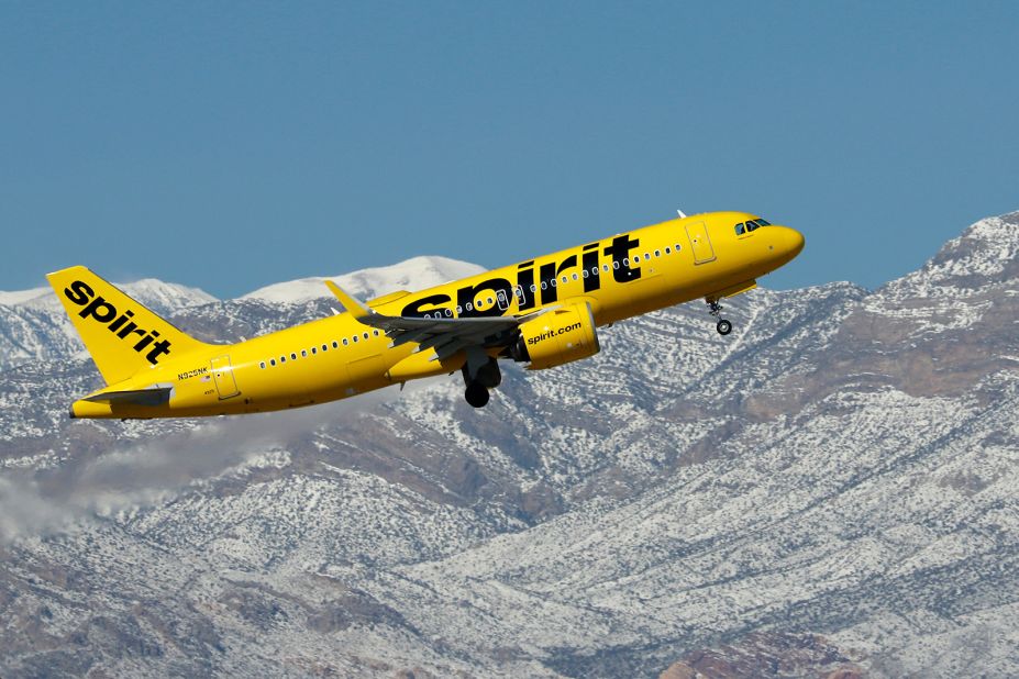 <strong>10. Spirit Airlines:</strong> Taylor also has a message for unsatisfied passengers, advising them that aviation is still in an "unusual situation" due to "high demand and lack of crews to man flights" and the landscape will likely shift again. At number 10 for economy passengers is Spirit Airlines.