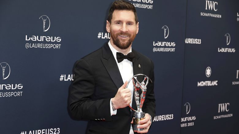 Lionel Messi attends at red carpet during Laureus World Sports Awards at Cour VendÃ'me , Paris, France, On May 08 2023.//03PARIENTE_0953153/Credit:JP PARIENTE/SIPA/2305091004 (Sipa via AP Images)