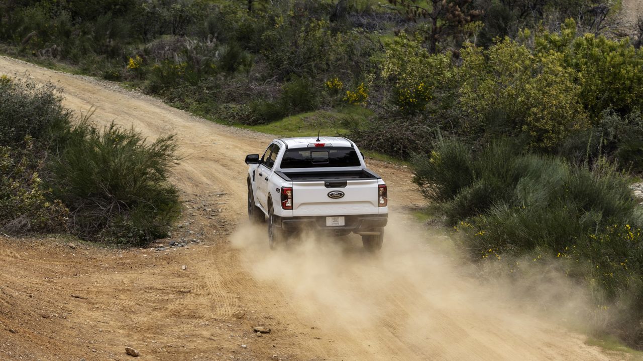 Four-wheel-drive is available on the Ranger.