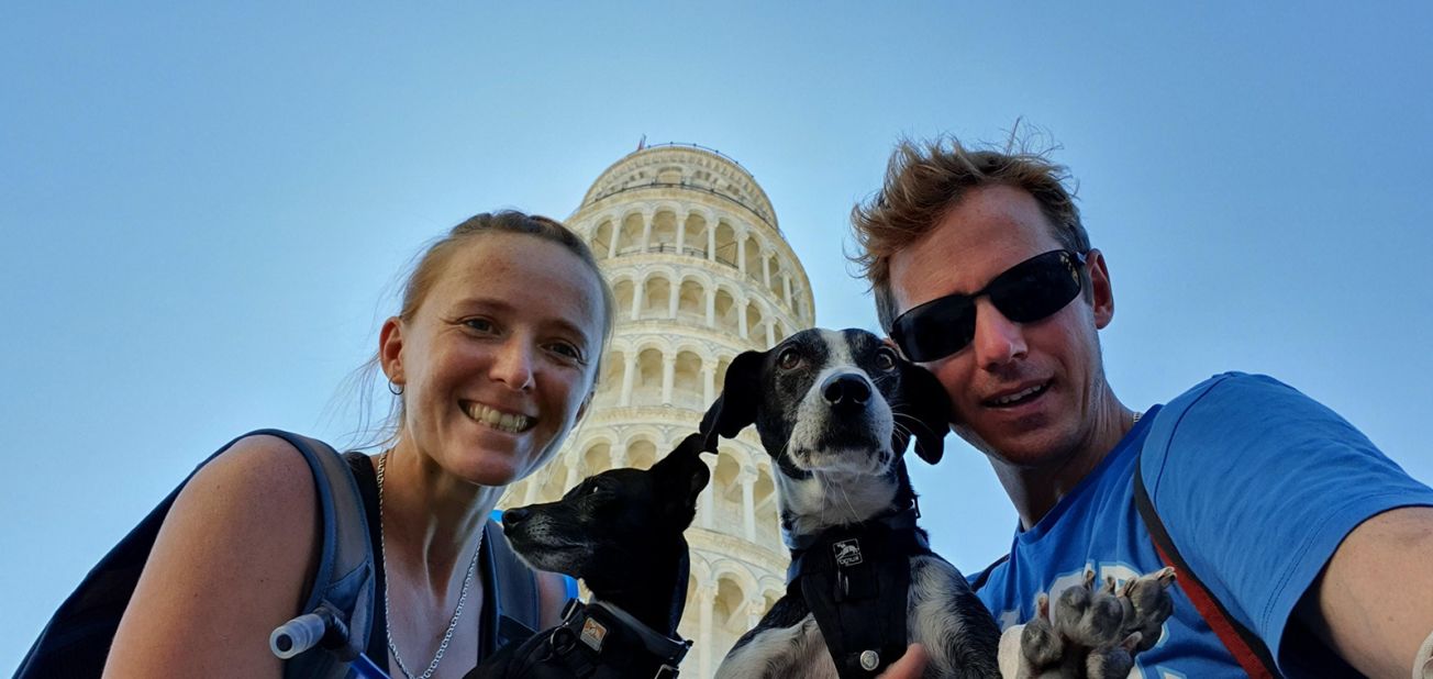 <strong>Lengthy travels: </strong>They paid a visit to the Leaning Tower of Pisa in Italy with Shadow and Weeti in September 2020.