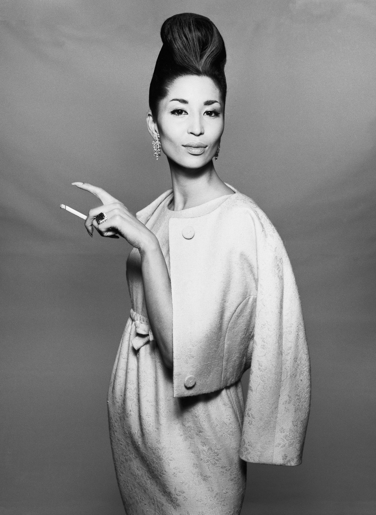 Filmmaker Sofia Coppola chose this iconic 1958 photograph of model China Machado. "As a kid, seeing Richard Avedon's images made me dream," Coppola said. "I especially loved his studio portraits of elegant women, like this one of China Machado, which is so full of personality and style. She was a remarkable woman and a pioneer of diversity in the upper echelons of fashion."