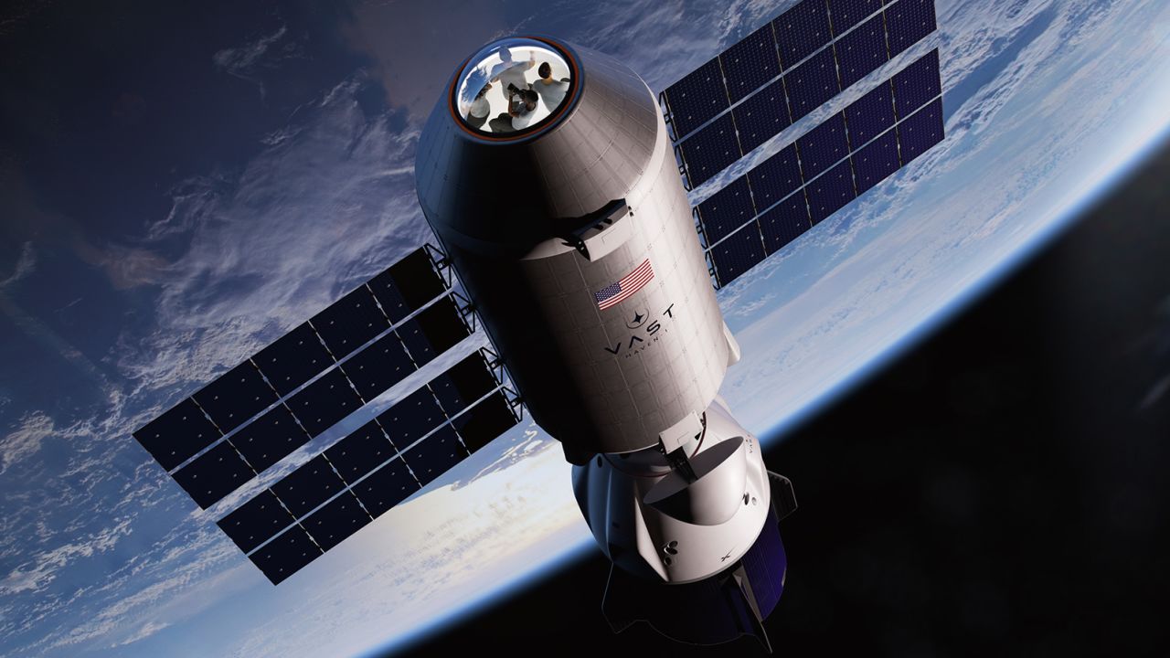 A rendering provided by Vast shows the company's proposed Haven-1 commercial space station.