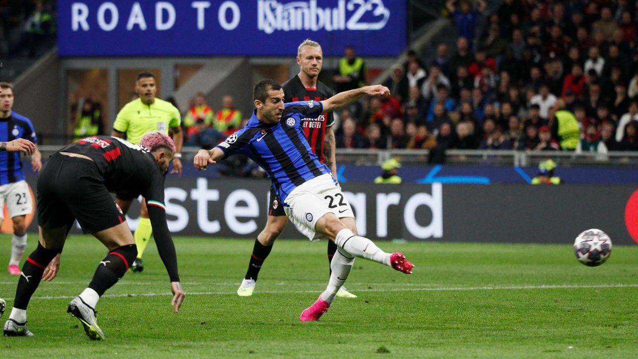 Henrikh Mkhitaryan scored Inter's second goal just three minutes after Edin Džeko's opener.