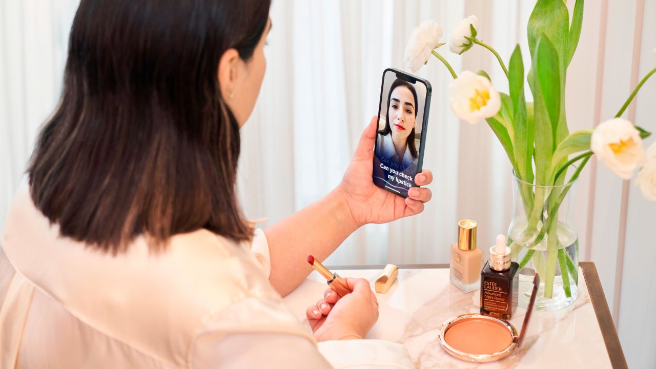 Estée Lauder's voice-enabled makeup assistant (VMA) app