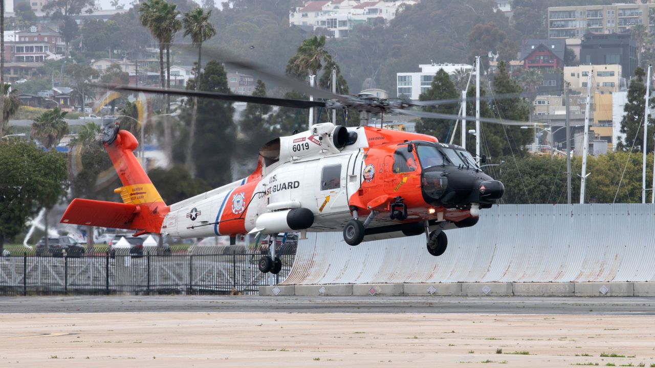 A US Coast Guard Air Station San Diego aircrew launched search efforts after reports of a downed aircraft about a mile from San Clemente Island.