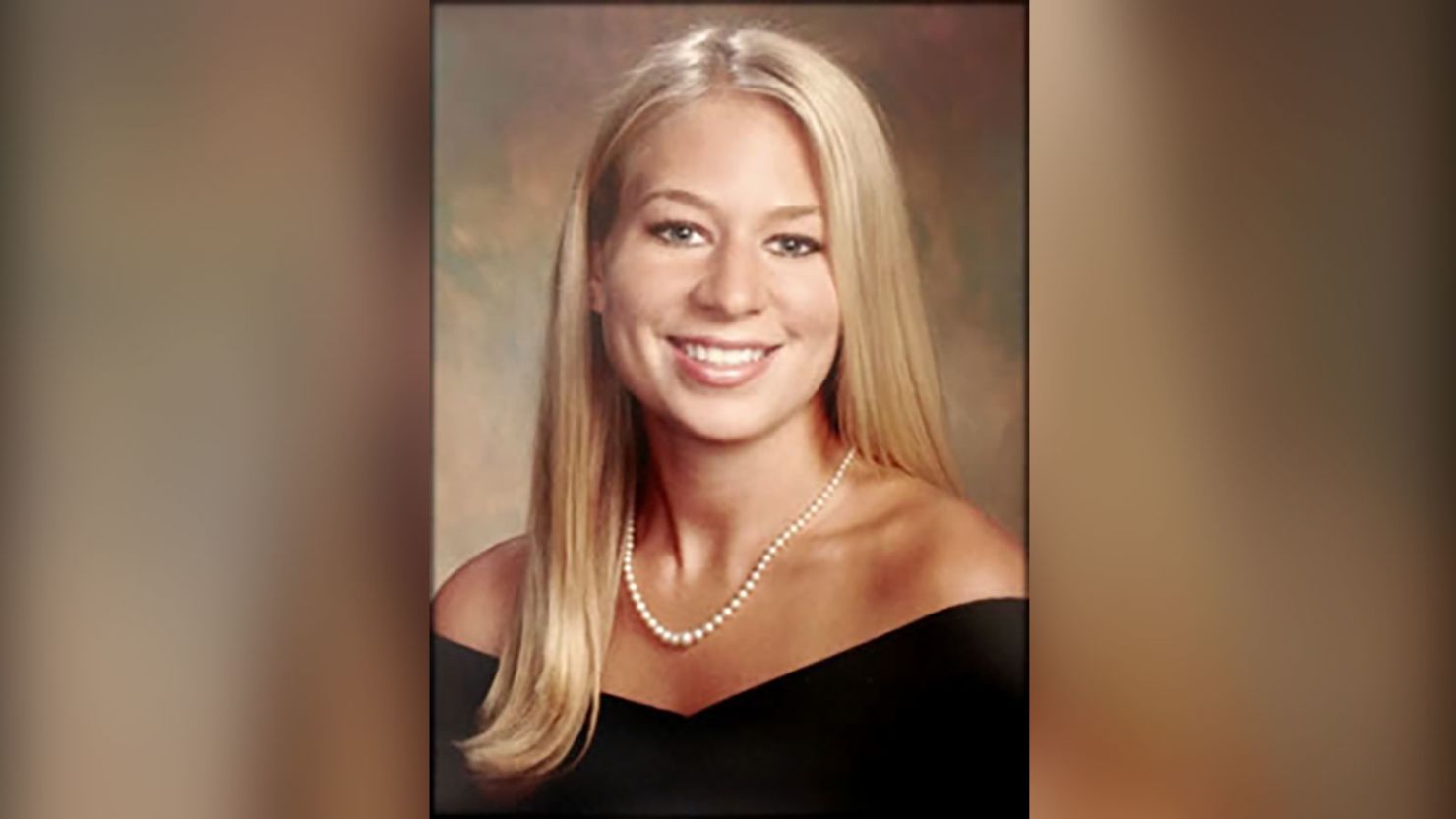 Natalee Holloway, of Alabama, poses for her senior portrait in the Mountain Brook High School yearbook.  