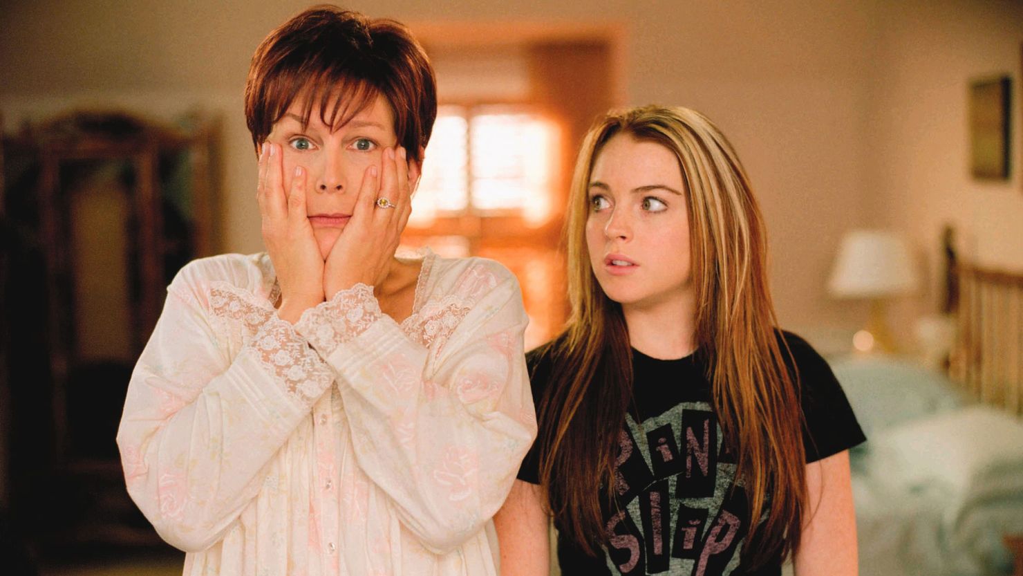 Jamie Lee Curtis and Lindsay Lohan in the 2003 movie "Freaky Friday." 