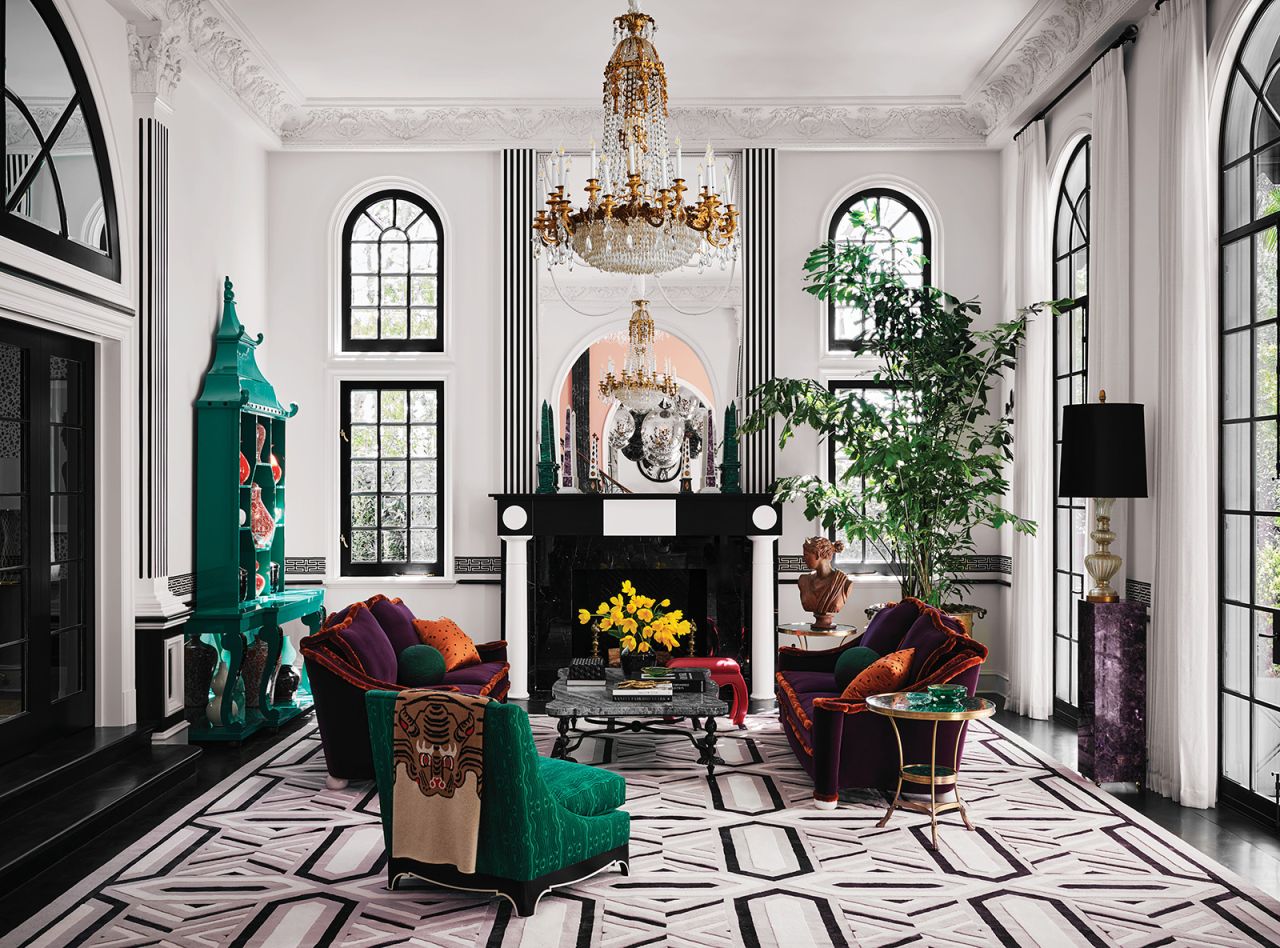 RuPaul and Georges LeBar transformed their Beverly Hills estate with the help of interior designer Martyn Lawrence Bullard.