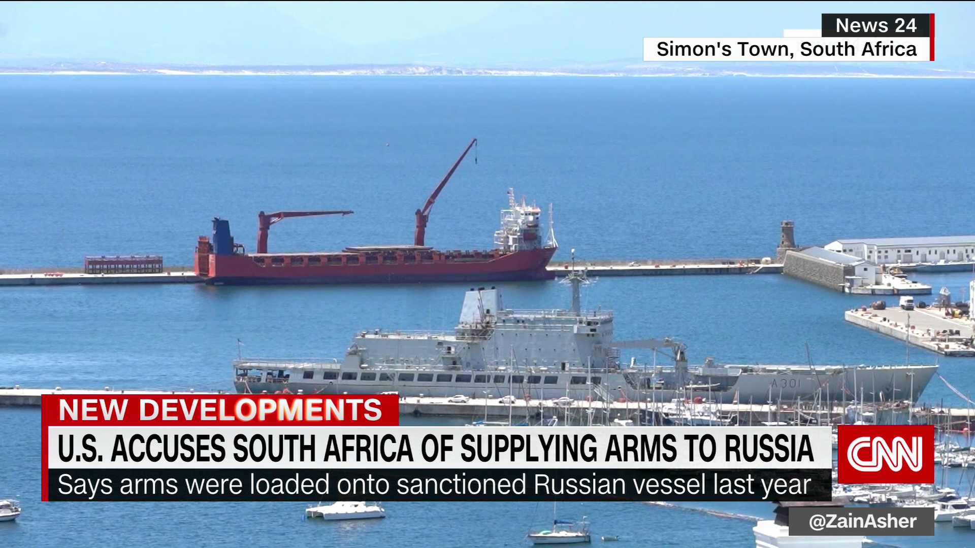 U.S. ambassador accuses South Africa of supplying arms to Russia | CNN