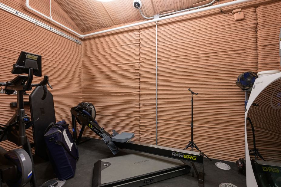 The habitat also includes an exercise area. The four participants shut in the base will simulate space-relevant activities, including maintenance and repairs, and will be rigorously tested for the impact of confinement and diet on both their physical and mental health.