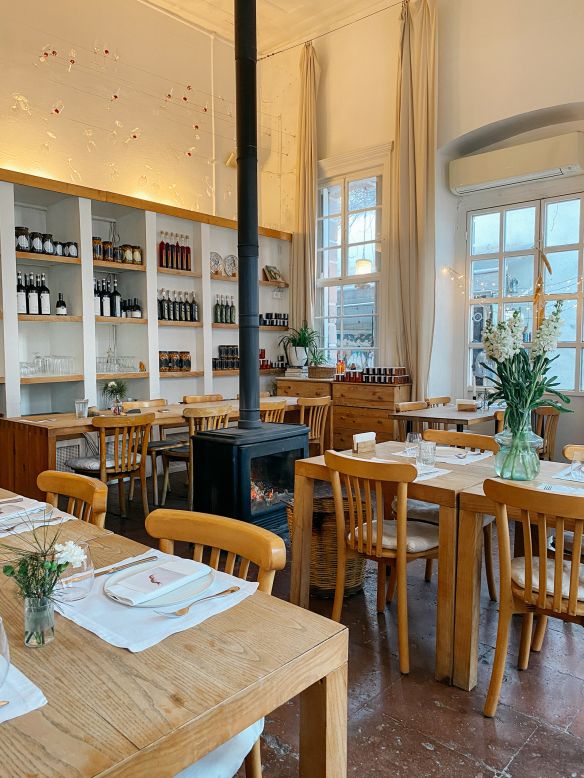 <strong>Farm to table: </strong>Ayna restaurant serves hyper-local food drenched in the owners' olive oil.