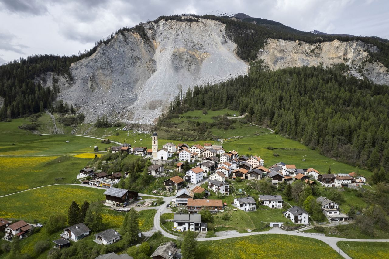 Authorities in eastern Switzerland ordered residents of the tiny village of Brienz to evacuate by Friday, May 12, amid warnings that <a href=