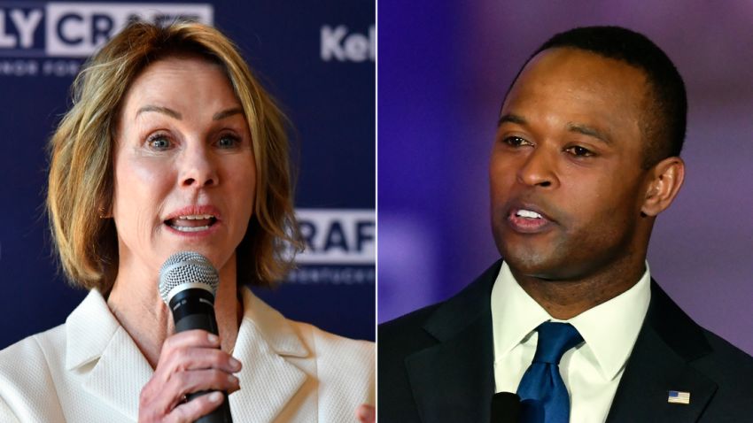 Former United Nations Ambassador Kelly Craft, left, and Kentucky Attorney General Daniel Cameron.