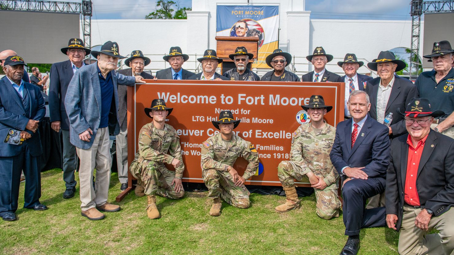 Fort Benning near Columbus, Georgia, was renamed Fort Moore on Thursday to honor the late Lt. Gen. Harold "Hal" Moore and his wife Julia.