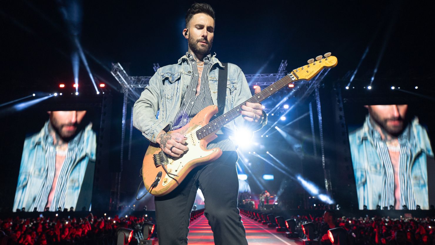 Adam Levine performs with Maroon 5 in 2022.