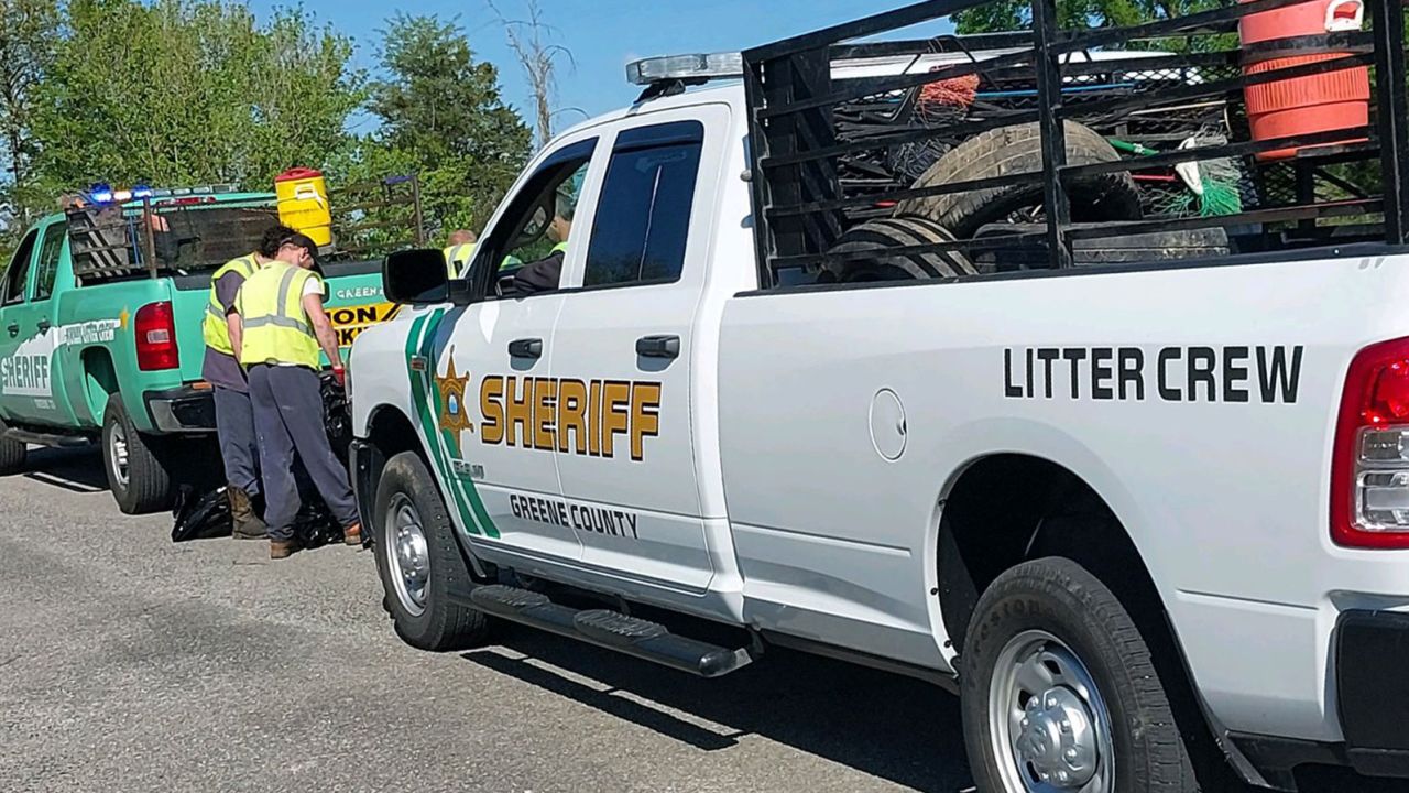 Greene County, Tenn., is directing some of its opioid settlement money into the county's capital projects fund. In March, $50,000 from that fund was appropriated to buy a "litter crew vehicle," a pickup truck used to drive inmates assigned to collect trash by the side of the road. The new truck is not in use yet but looks just like this white truck, the sheriff's office said.  