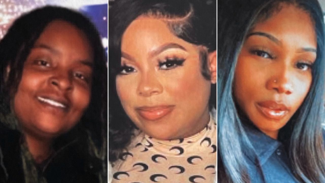 The deceased victims who are identified as Iyana Hutton, Nenah Davis and Destiny Sims are seen in images released by the LAPD.