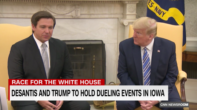 Trump, DeSantis holding dueling events in Iowa Saturday | CNN