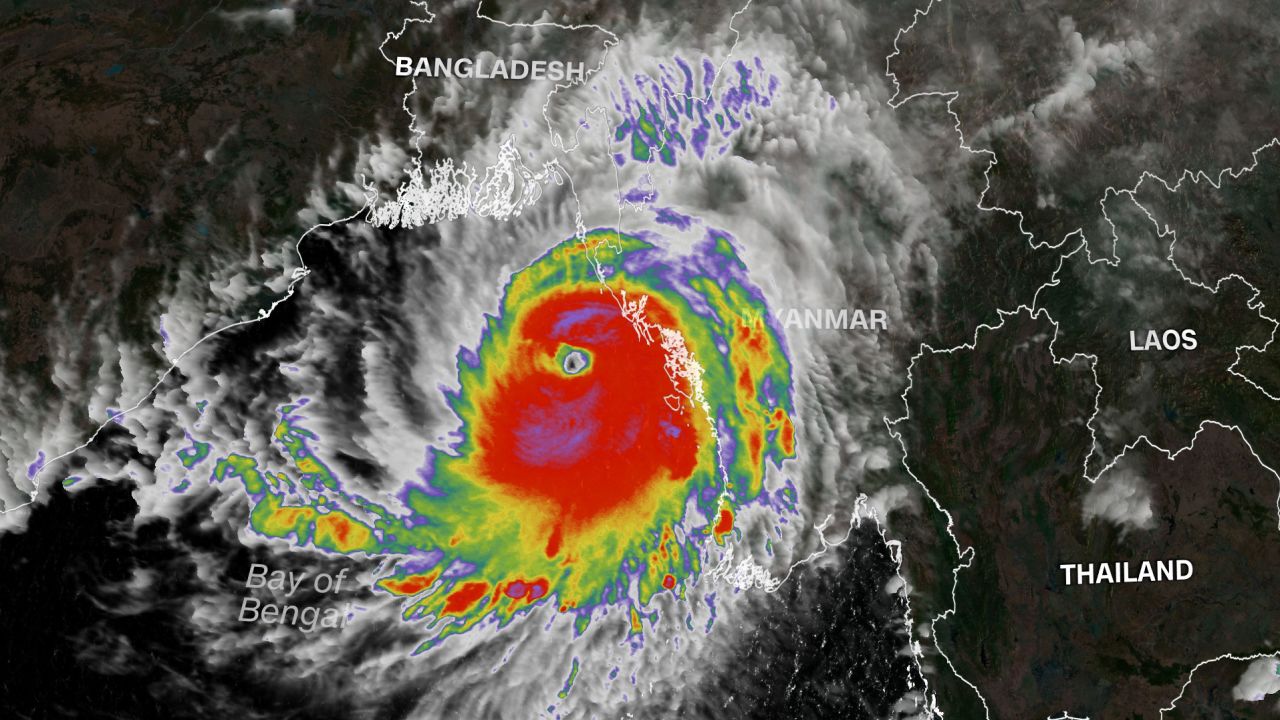 Tropical Cyclone Mocha has intensified to the equivalent of a category 5 Atlantic hurricane.