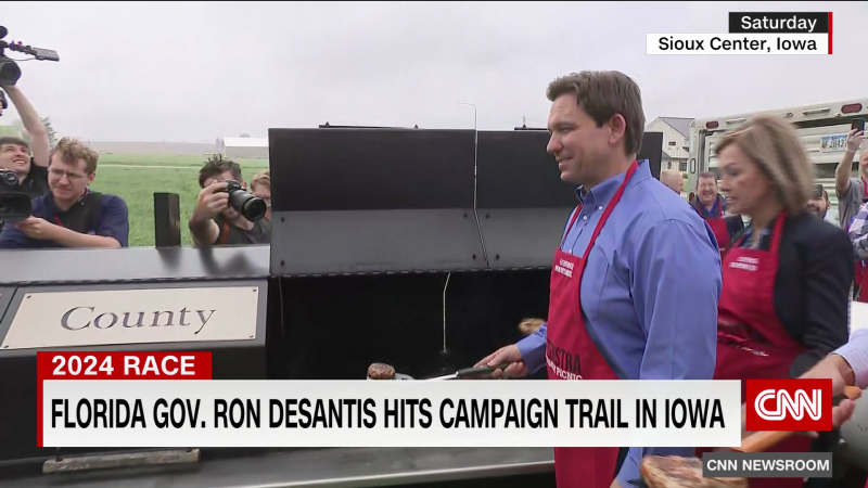 DeSantis meets with voters in Iowa as bad weather keeps Trump away | CNN Politics