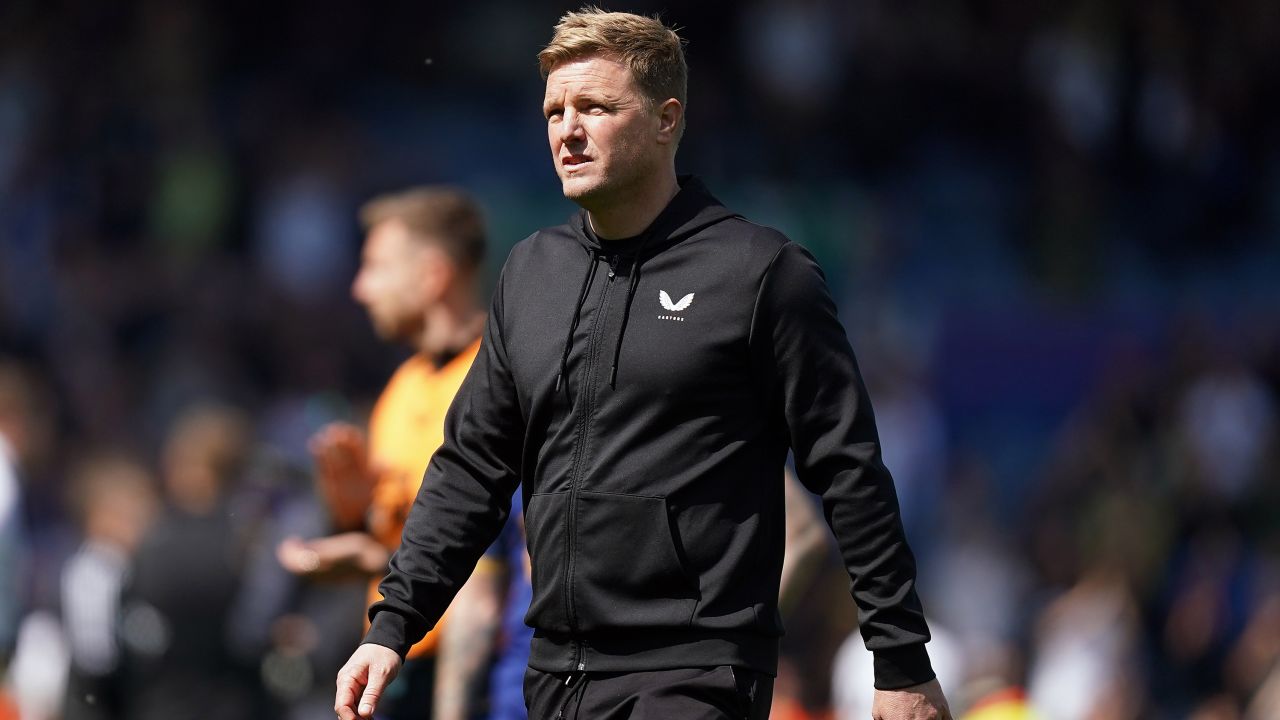 Newcastle United manager Eddie Howe after the final whistle of the Premier League match at Elland Road, Leeds. 