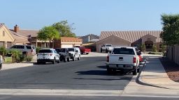 Law enforcement at the scene where a shooting took place late Saturday, May 13, in Yuma, Arizona.