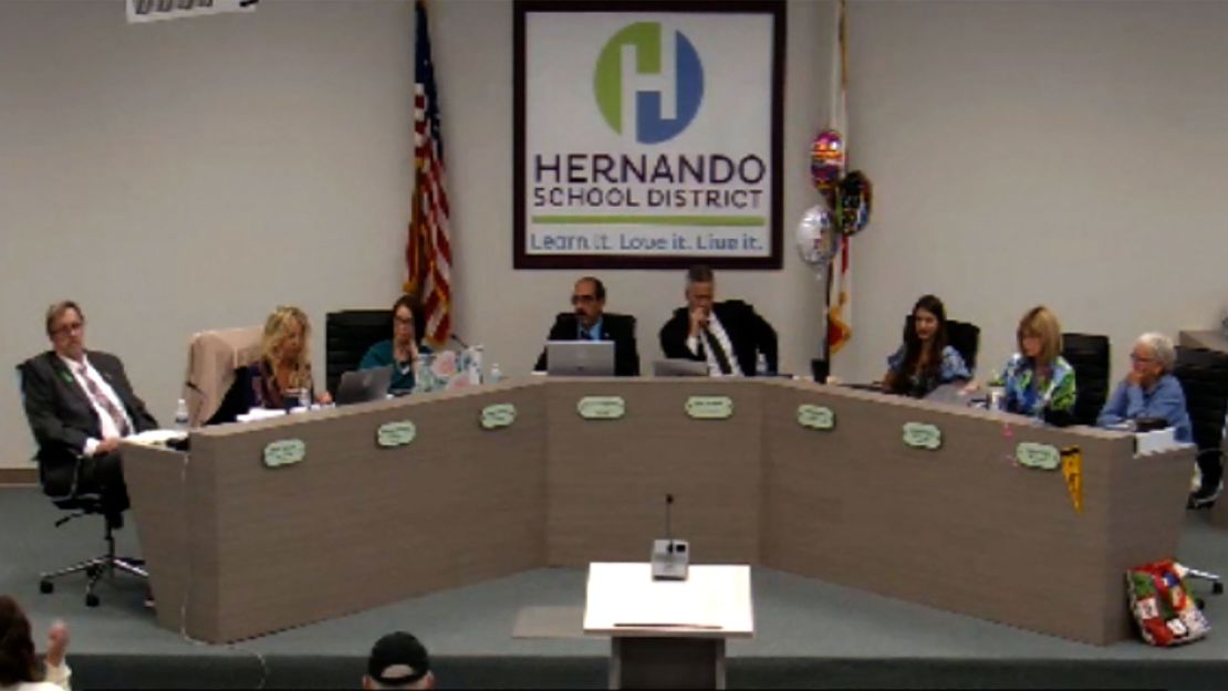 Jenna Barbee addressed the issue at a Hernando County school board meeting last week.