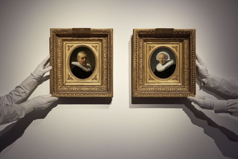 Unknown Rembrandt portraits found in private collection fetch