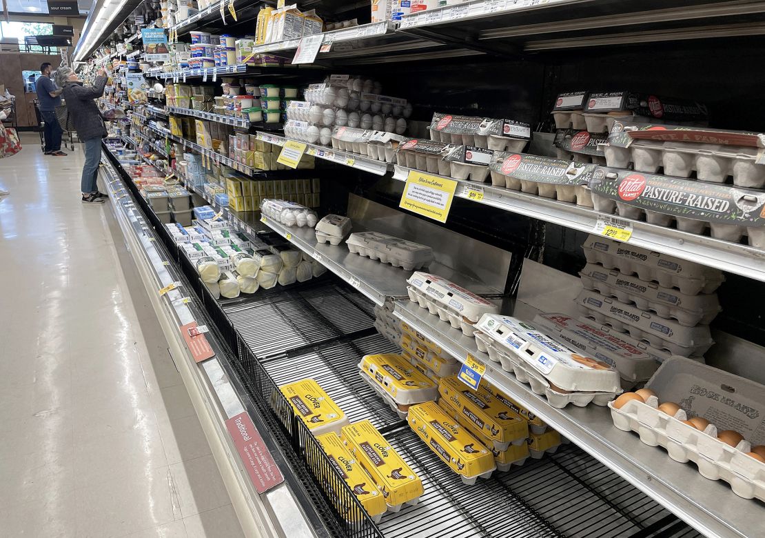Egg prices have been declining this year. 