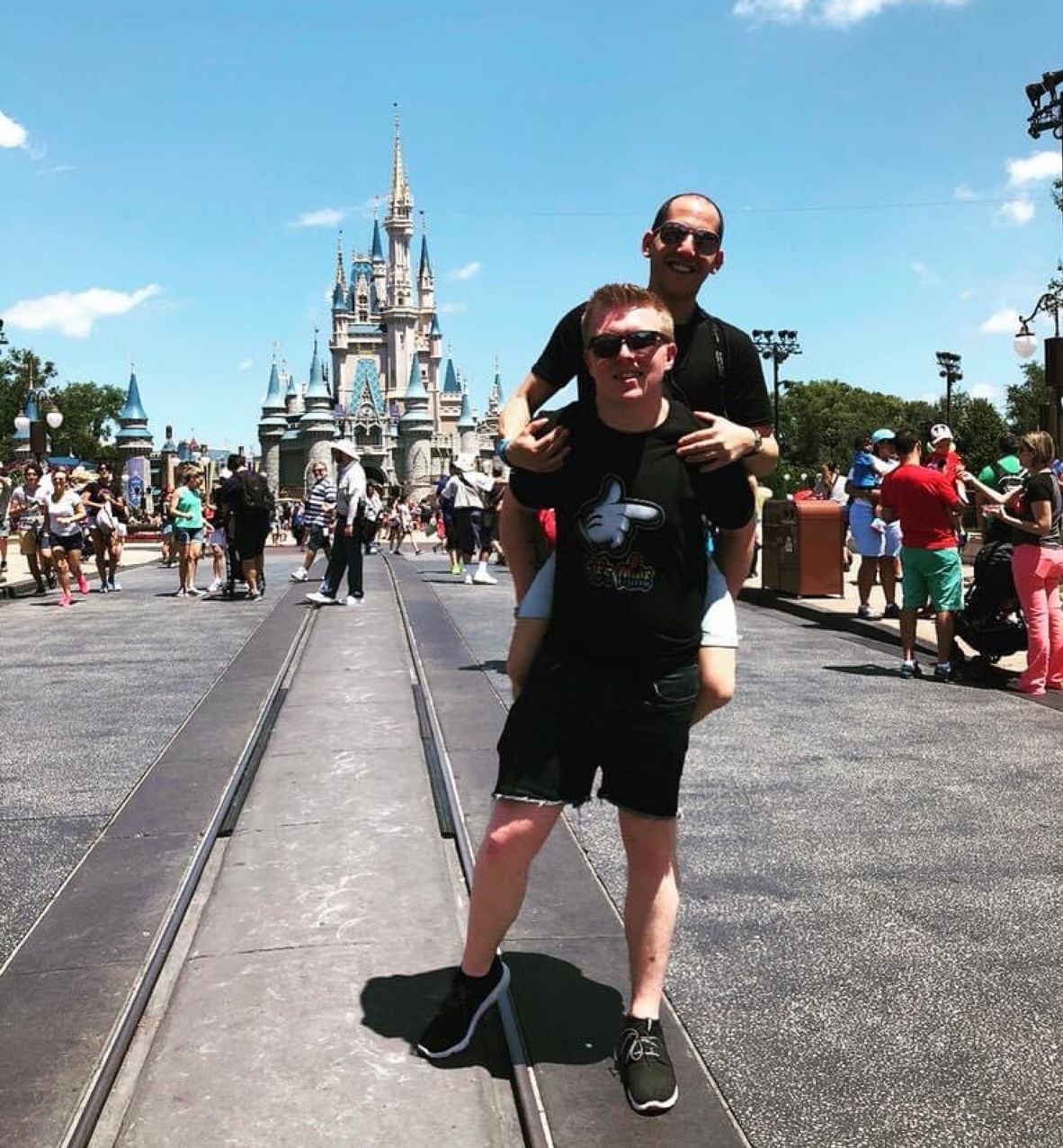 <strong>Surprise trip:</strong> For Hunter's birthday, John surprised him with a trip to Disney World in Florida.