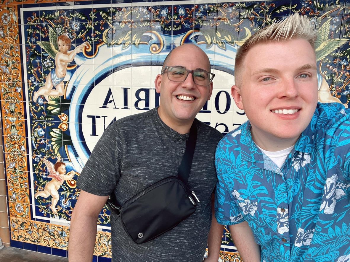 <strong>Traveling together: </strong>Today, the couple live together in Florida. They're still flight attendants, now for another major US airline, and enjoy traveling and working together. Here they are on vacation in Colombia.