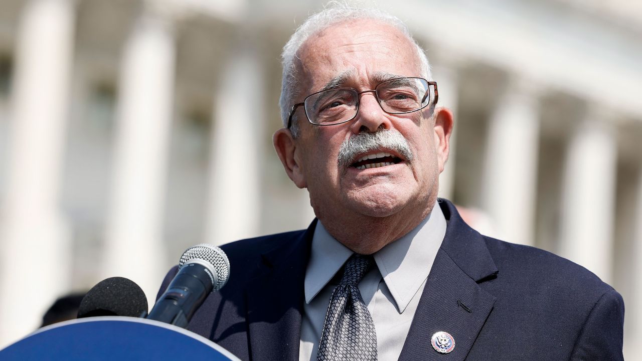 WASHINGTON, DC - JUNE 16: Rep. Gerry Connolly (D-VA) speaks at a news conference outside of the U.S. Capitol Building on June 16, 2022 in Washington, DC. During the press conference on climate action the House members spoke on the need to increase clean energy investments and be less reliant on foreign oil. (Photo by Anna Moneymaker/Getty Images)
